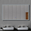 Bluetooth Bathroom Mirror with LED Light 3 Colors Touch Sensor Demister Pad