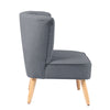 Retro/Vintage Tub Accent Chair Upholstered Padded Armchair Lounge Fabric Sofa UK