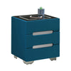 2/3 Drawers LED Bedside Tables Cabinets Wireless Charging Bedroom Furniture