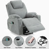 Riser & Recliner Armchair Leather 8 Point Electric Heated Massage Sofa Arm Chair