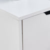Mobile Filing 5 Drawer Pedestal Cabinet File Storage with Door Home Office White