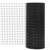 15M X 61CM Hardware Cloth 16 Gauge Black Vinyl Coated Welded Wire Mesh 4CM Grid