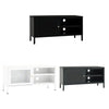 TV Cabinet Steel and Glass practical Rugged with storage space stable