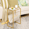 End Table Coffee Table Side Table Bedside Table for Small Space Gold
