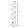 9-Shelf Bookshelf Storage Rack Bookcase DVD CD Media Video Display Holder Wooden
