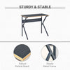 Home Office Computer Desk Writing Table PC Laptop Workstation w/ K Legs