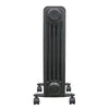 Oil Filled Radiator 6 7 9 11 Fin Electric Heater With Timer Thermostat Black UK