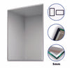 600x450 Frameless Bathroom Mirror Plain with Wall Mounted Hanging Fixing Mirror