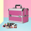 Large Womens Vanity Case Beauty Box Make up Cosmetics Nail Tech Storage Travel