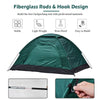 Camping Tents 2 Man Family Tent Fishing Hiking Outdoor Waterproof with Floor