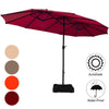 4.6M Patio Double-Sided Umbrella Parasol Outdoor Extra Large Crank Sunshade