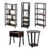 Industrial Ladder Book Storage Shelf Plant Stand / Bedside End Table Nightstand