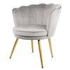 Genesis Flora Accent Tub Chair Scallop Armchair Petal Back With Golden Legs