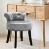 Ice Velvet Vanity Stool for Dressing Table Bedroom Upholstered Makeup Desk Chair