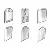 Metal Garden Gate Patio Entrance Door Swirl/Ball/Spe