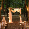 Rustic Square Wedding Arch Wooden Backdrop Stand Ceremony Arch Bridal Shower