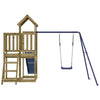 Playhouse with Slide Swing Impregnated Wood Pine M7Y4