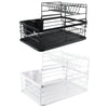 Large Metal Bowl Dish Drainer Rack 1/2Tier Cutlery Draining Shelf Rack Holder UK
