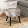 UK Velvet Vanity Stool Backrest Stool Dressing Table Chair Makeup Dorm Apartment