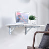 Wall Mounted Drop-Leaf Folding Floating Table Hanging Computer Desk Small Space