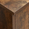 Wood File Cabinet with 3 Drawers Rustic Brown Office Cabinet File Storage New