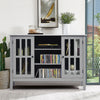 Wooden TV Stand Cabinet 3 Tier Entertainment Center Multi Storage Cupboard Unit