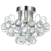 Crystal Ceiling Lamp Chandelier Flush Mount 3 Light Ф30cm Hallway Living room