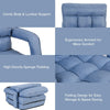 2 IN 1 Folding Lazy Sofa Lounger Floor Gaming Armchair Bed Recliner Adjustable