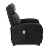 Recliner Massage Sofa PU Upholstered Armchair Electric Massage Heating Function