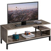 Industrial TV Table Wood TV Stand Console Cabinets with Shelves for Living Room