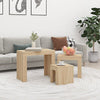 3x Nesting Coffee Tables Engineered Wood Table Furniture Multi Colours vidaXL