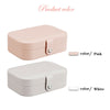 Jewelry Boxes Organizer Portable Travel Leather Jewellery Ornaments Case Storage