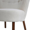 Teddy Velvet Upholstered Single Sofa Chair Occasional Accent Chair w/Footstool