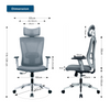Ergonomic Office Chairs High Mesh Back Desk Chair w/Adjustable Armrest Headrest