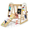 8 in 1 Climbing Toy Set Wooden Climber Playset with Slide Indoor Activity Center