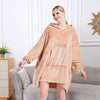 Hoodie Blanket Reversible Oversized Ultra Plush Sherpa Giant Hooded Sweatshirt