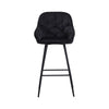 2* Velvet Bar Stools Breakfast Bar stool Pub Chairs Padded Seat Metal Leg CLIPOP