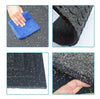 SYST 4PCS Rubber Gym Floor Mat Interlocking Yoga Fitness Exercise Tiles 25mm