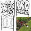 Metal Garden Lawn Edging Heavy Duty Baroque Border Fence Panels Edge Pack of 5