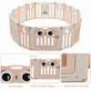 16 Panel Baby Playpen Foldable Toddler Play Yard Fence Safety Activity Center