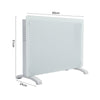 Convection Electric Glass Free Standing Wall-Mount Heating Panel Heater Radiator