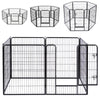 Large 6/8Panel Pet Dog Cat Playpen Tent Heavy Duty Fence Kennel Cage Crate Fence