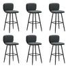 1/2/4/6x Bar Stools Gas Lift Swivel Faux Leather Kitchen Breakfast Counter Salon