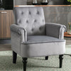 Modern Accent Chair Armchair Upholstered Velvet Single Sofa Lounge Chair NS