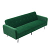 Upholstered 3 Seater Small Sofa Bed Settee Couch Recliner Sofabed Sleeper Beds