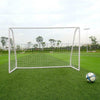 New 8Ft x 5Ft Teens Football Goal Post Soccer Net Set White Outdoor Garden Train