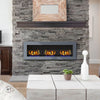 Bio Ethanol Fireplace Real Fire Frame 2/3 Burner Wall/Insert w Protective Glass