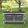 Outdoor Portable Camping Table with Storage Bag Folding Picnic Party Garden BBQ