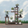 6 Tier Garden Flower Rack Wooden Plant Stand Pot Display Shelf House Decoration