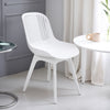4x Plastic Chairs Dining Living Rooom Kitchen Office Lounge Seat Breathable Back